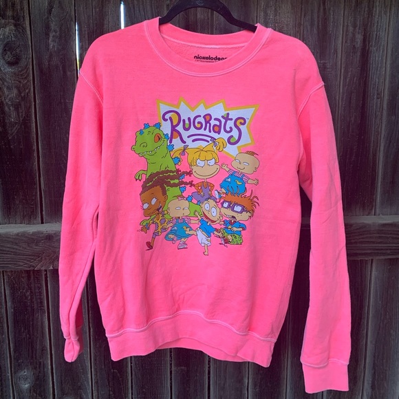 Rugrats Neon Pink Sweatshirt | Poshmark